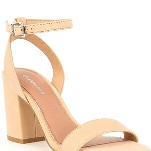Gianni Bini Spanish sand ankle strap heel sandal. Size 8